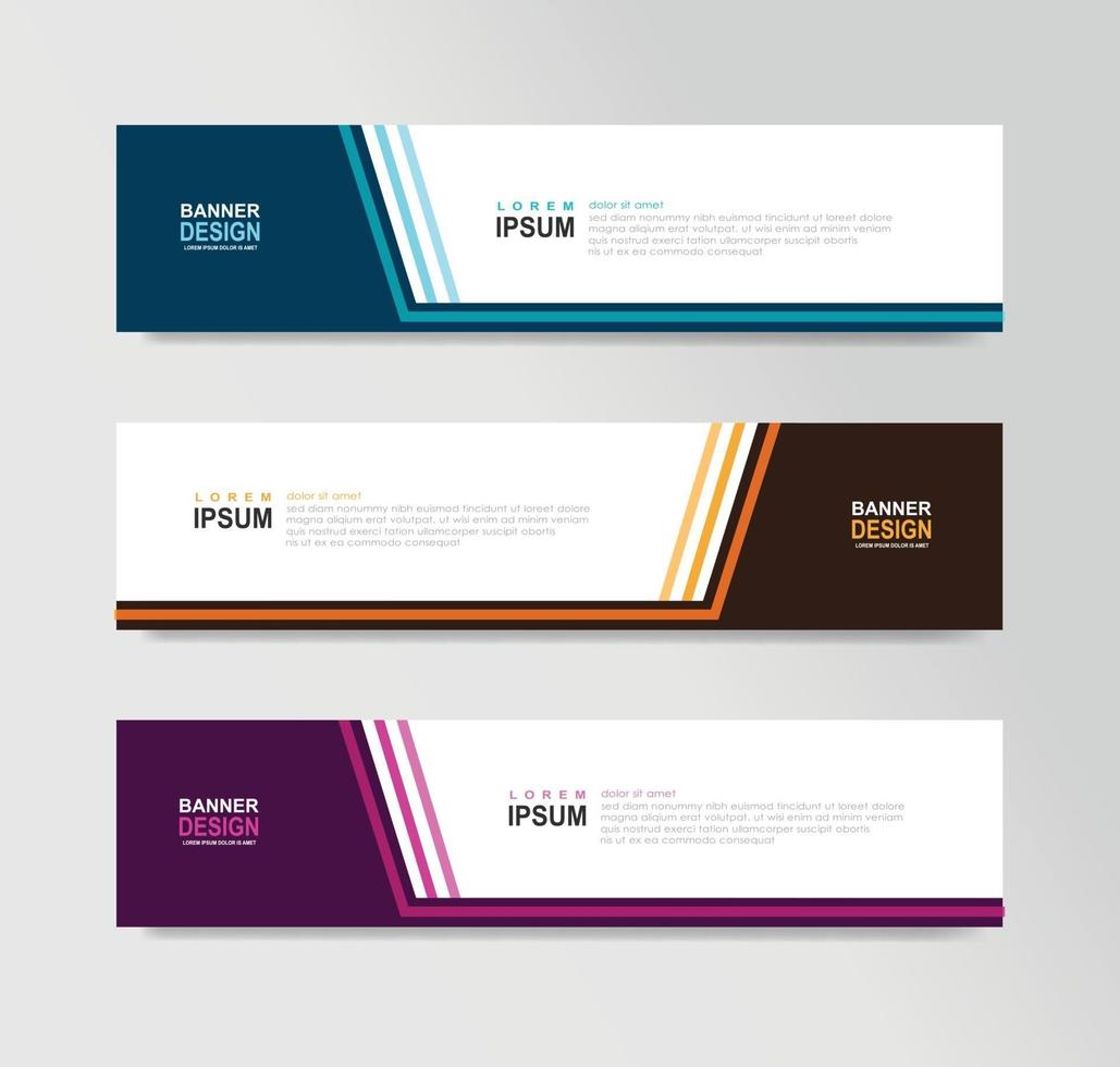 Vector Abstract Banner Design Web Template