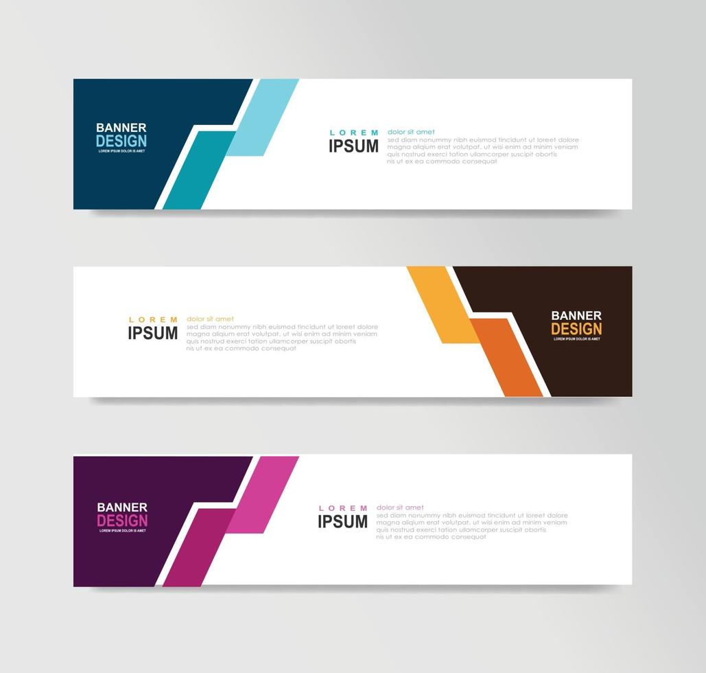 Vector Abstract Banner Design Web Template