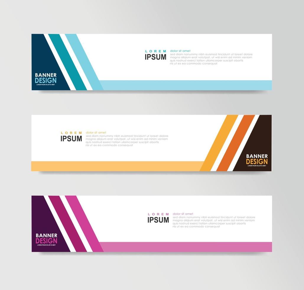 Vector Abstract Banner Design Web Template