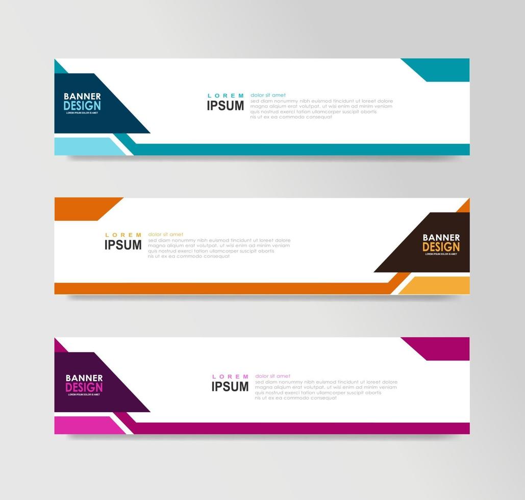 Vector Abstract Banner Design Web Template