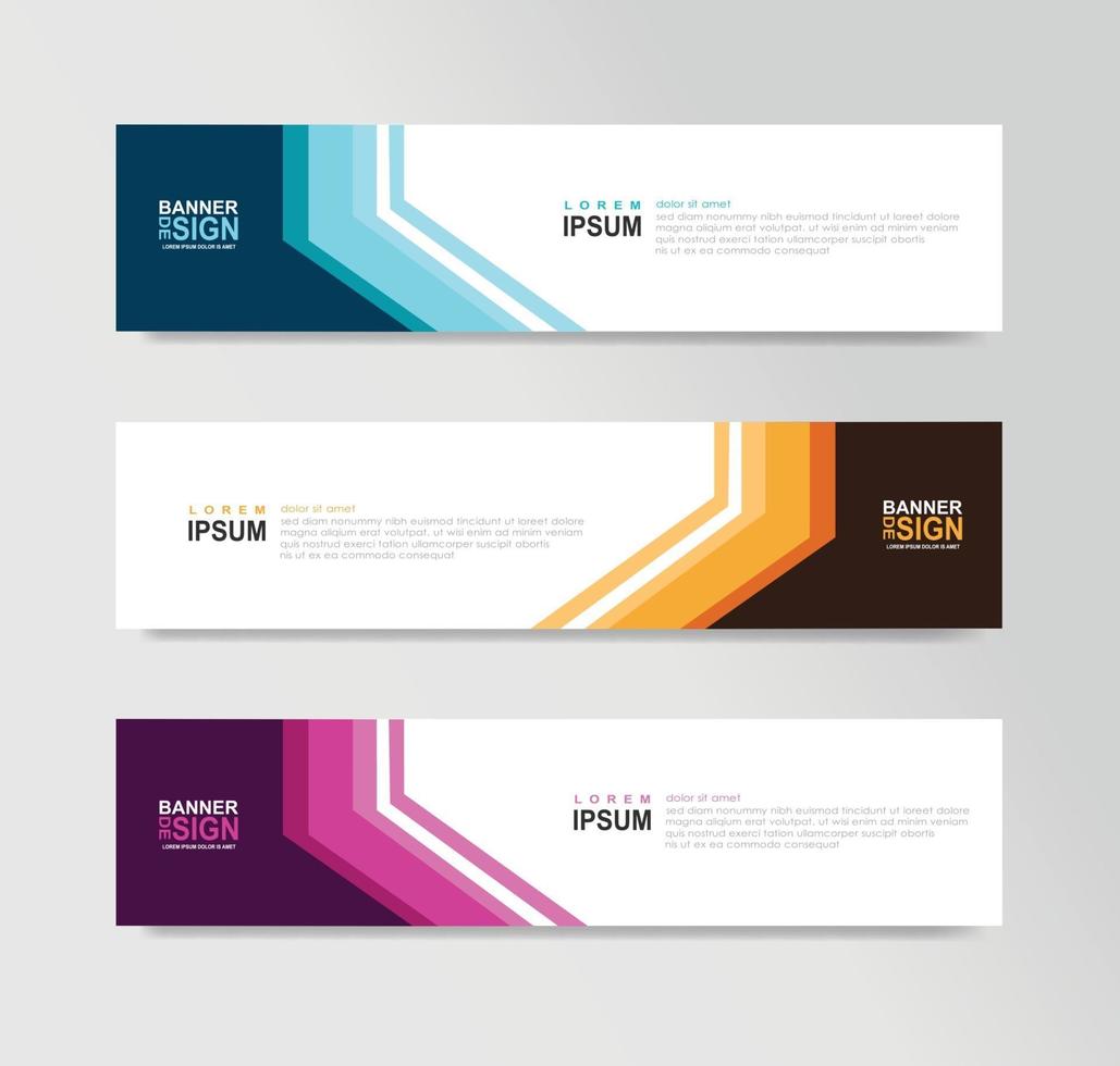 Vector Abstract Banner Design Web Template