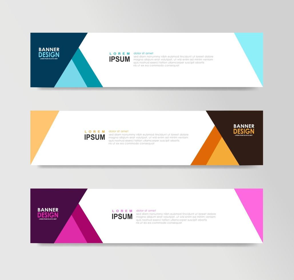 Vector Abstract Banner Design Web Template