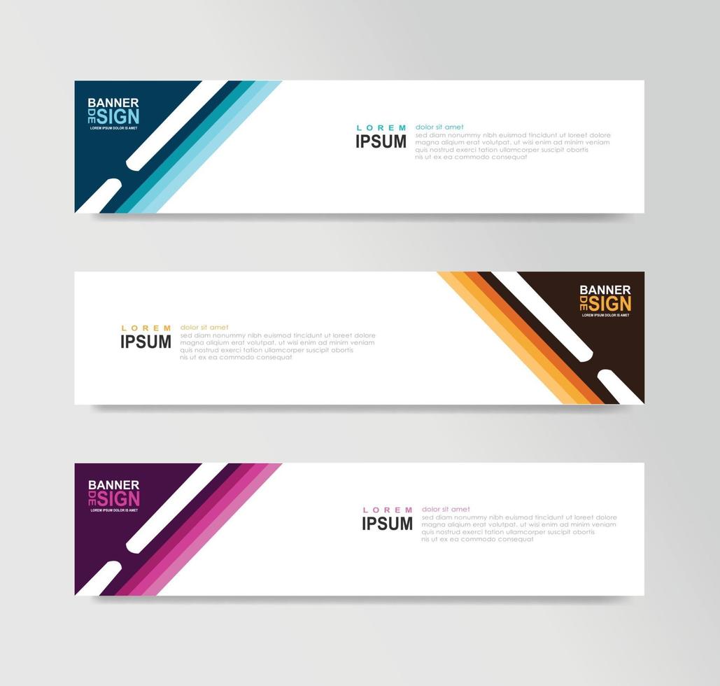 Vector Abstract Banner Design Web Template