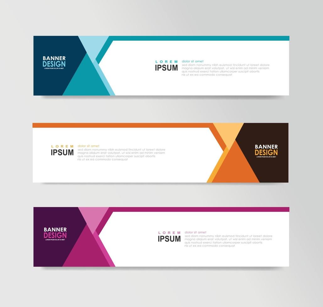 Vector Abstract Banner Design Web Template