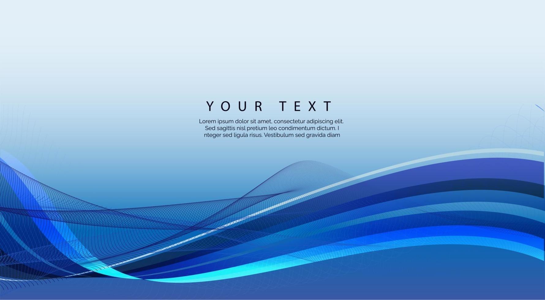 wavy tech design background vector