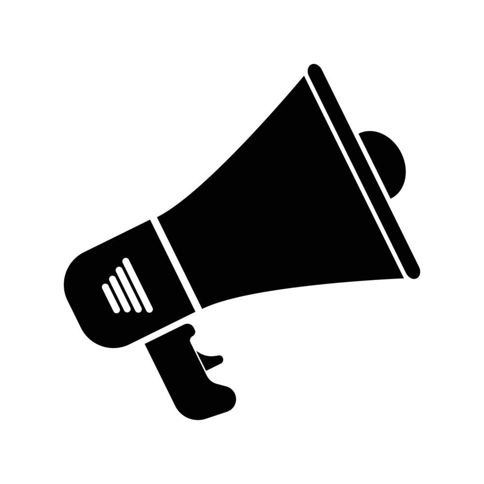 Megaphone Speaker Icon on White Background vector