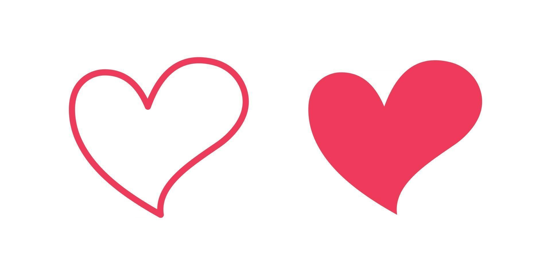 Heart vector icon for graphic design