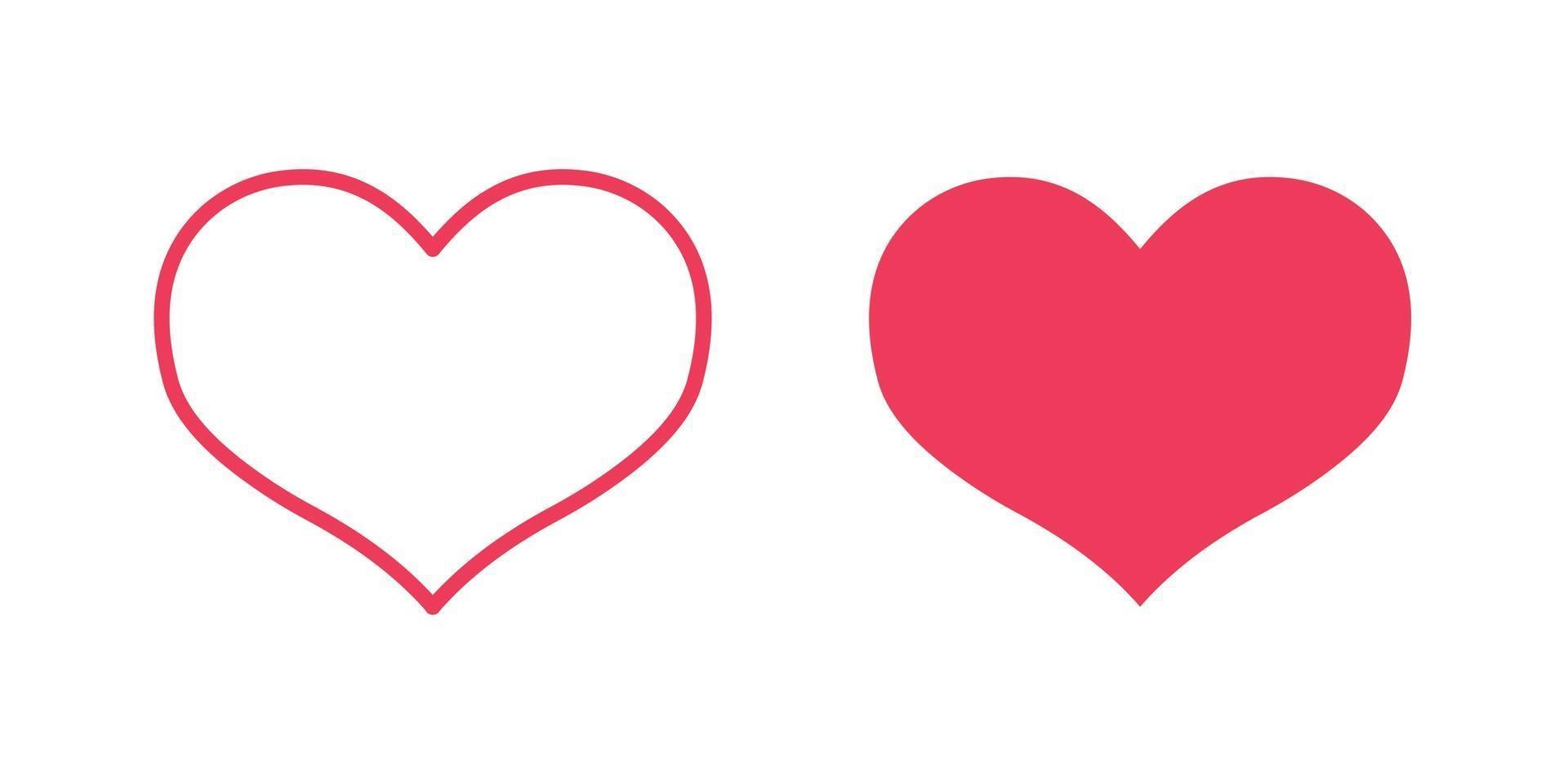 icono de vector de corazón para diseño gráfico