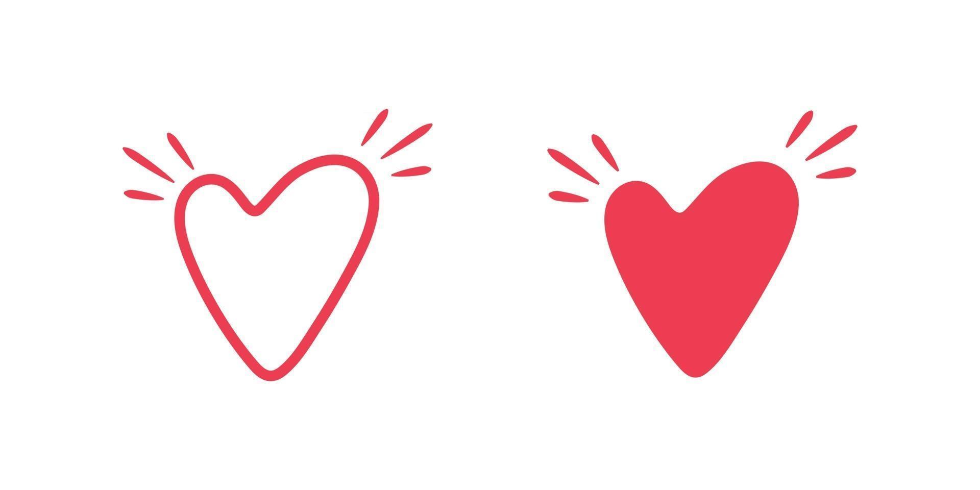 icono de vector de corazón para diseño gráfico