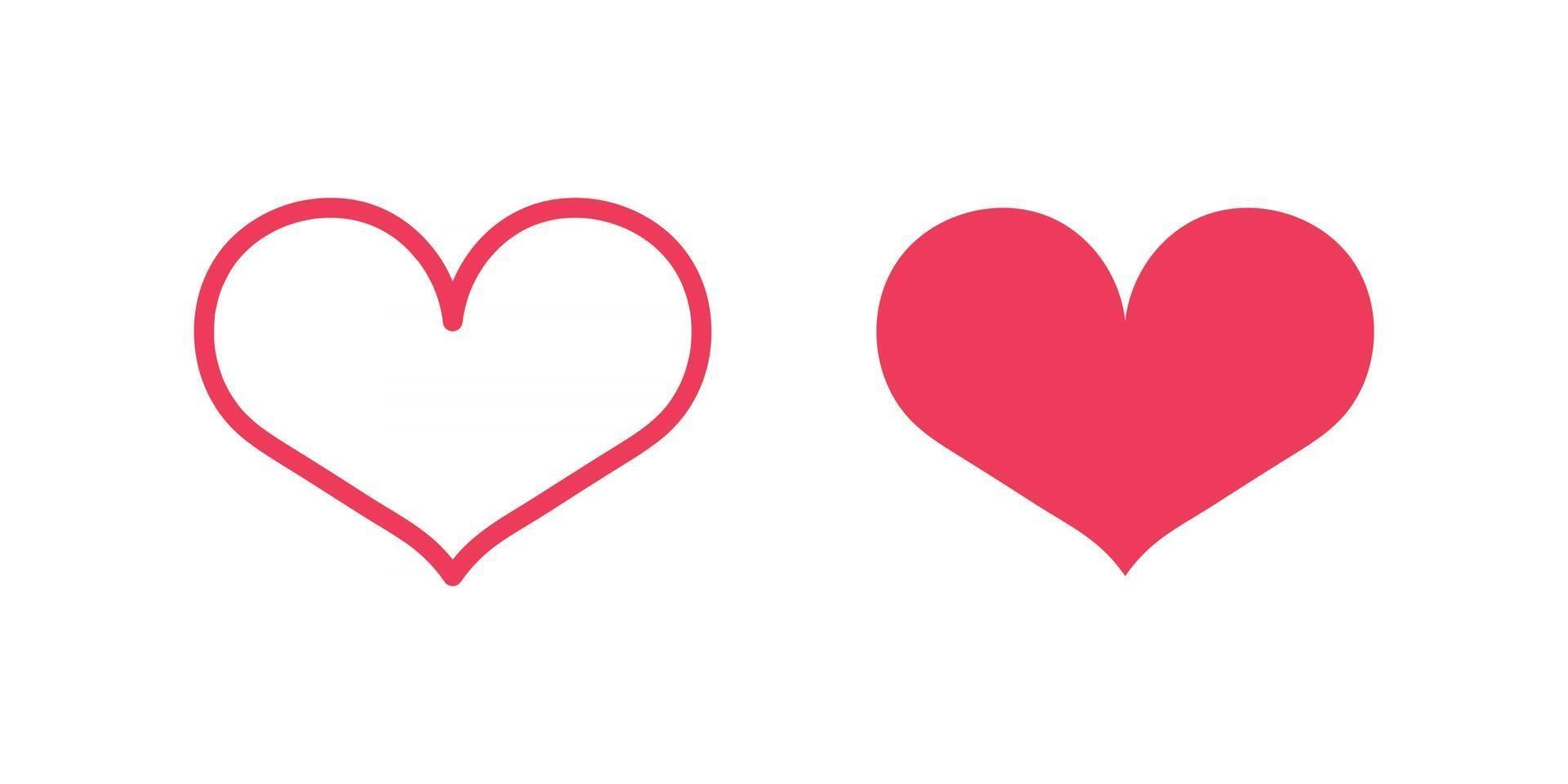 icono de vector de corazón para diseño gráfico