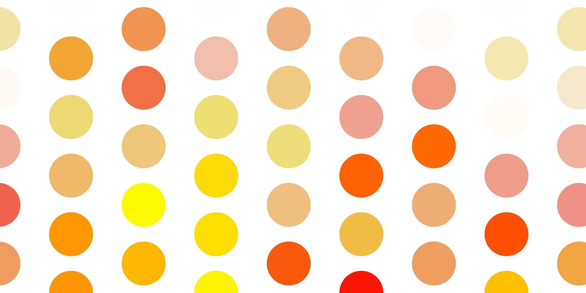 Light orange vector pattern with spheres.