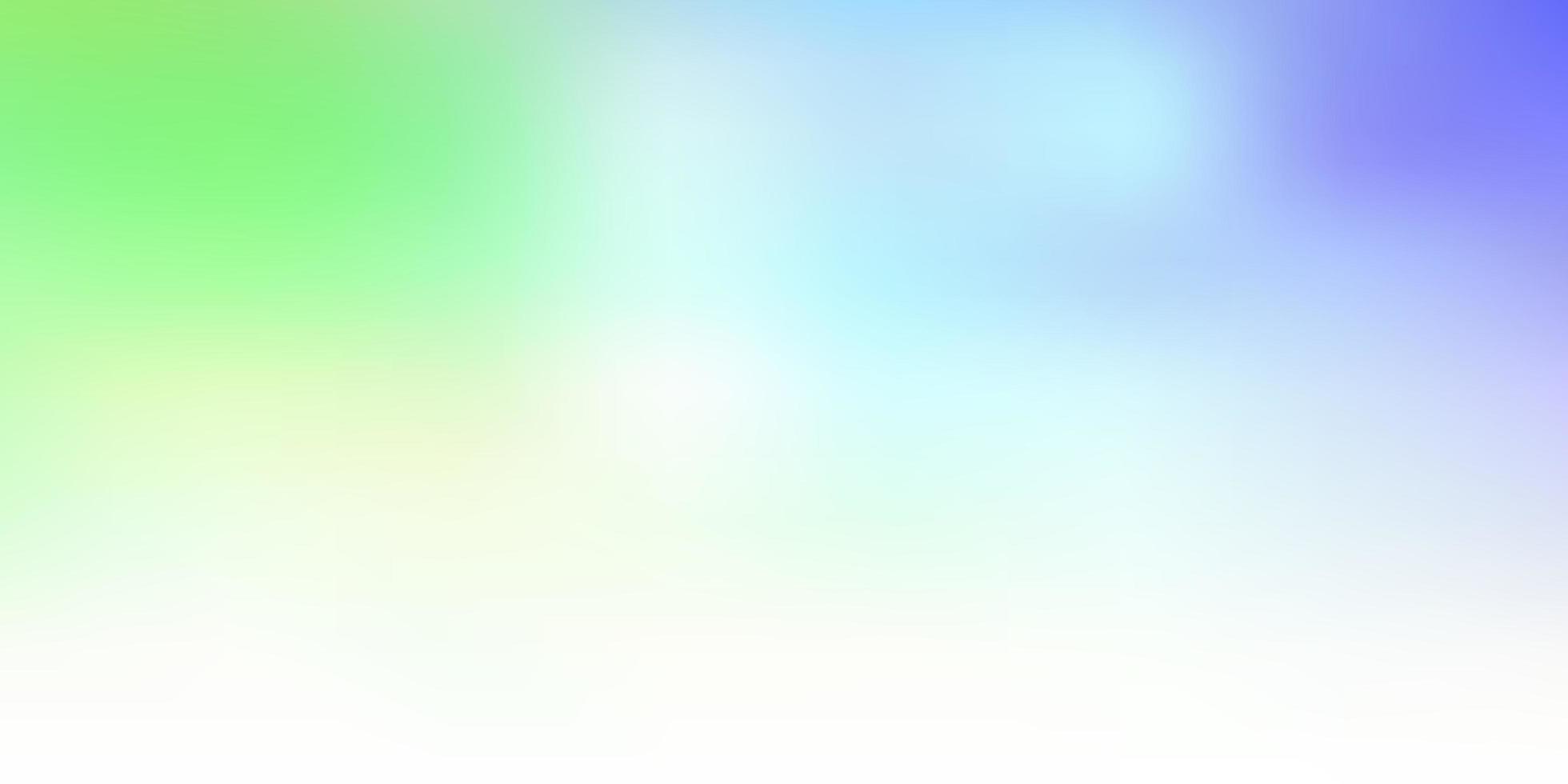 Light blue, green vector abstract blur layout.