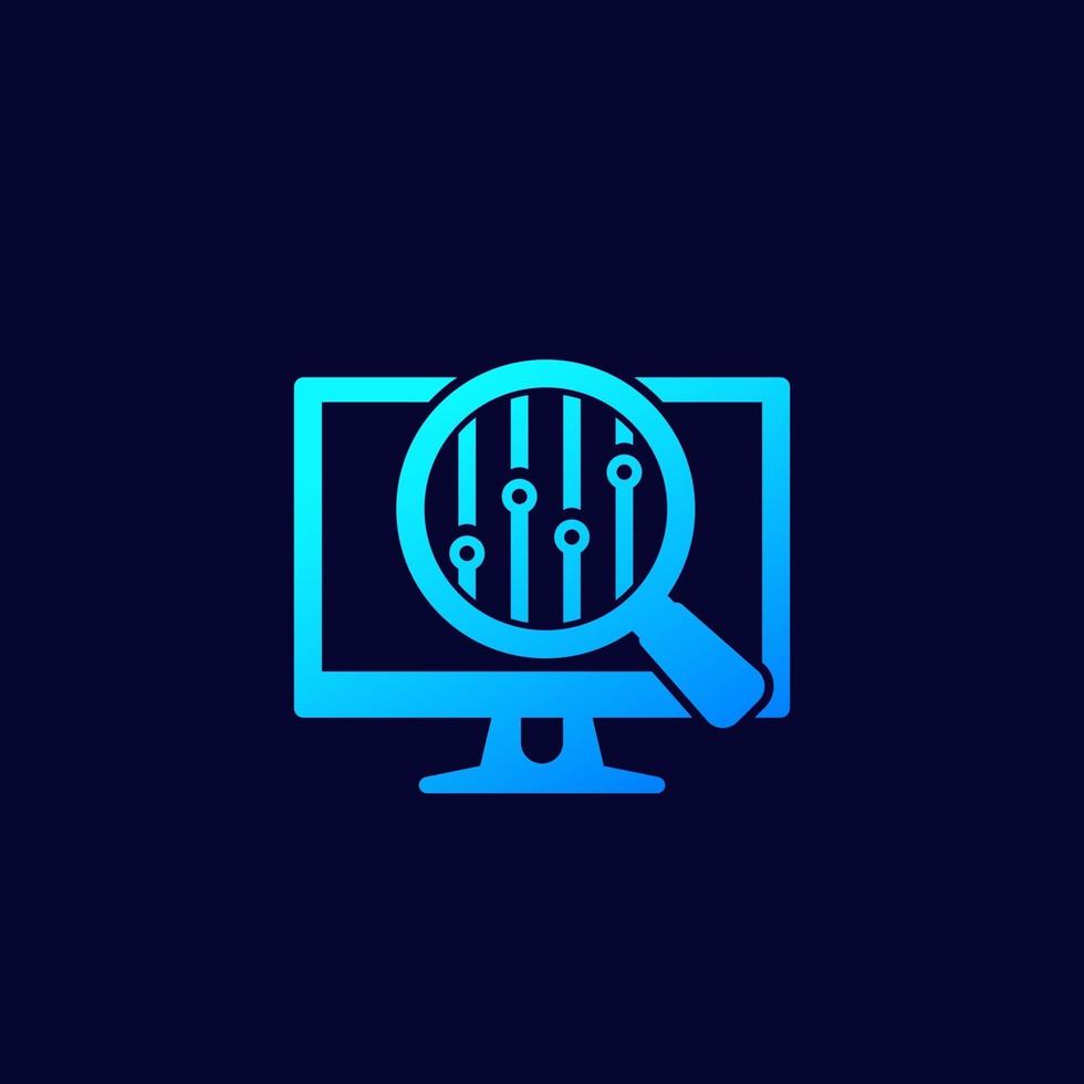 search optimization icon, vector