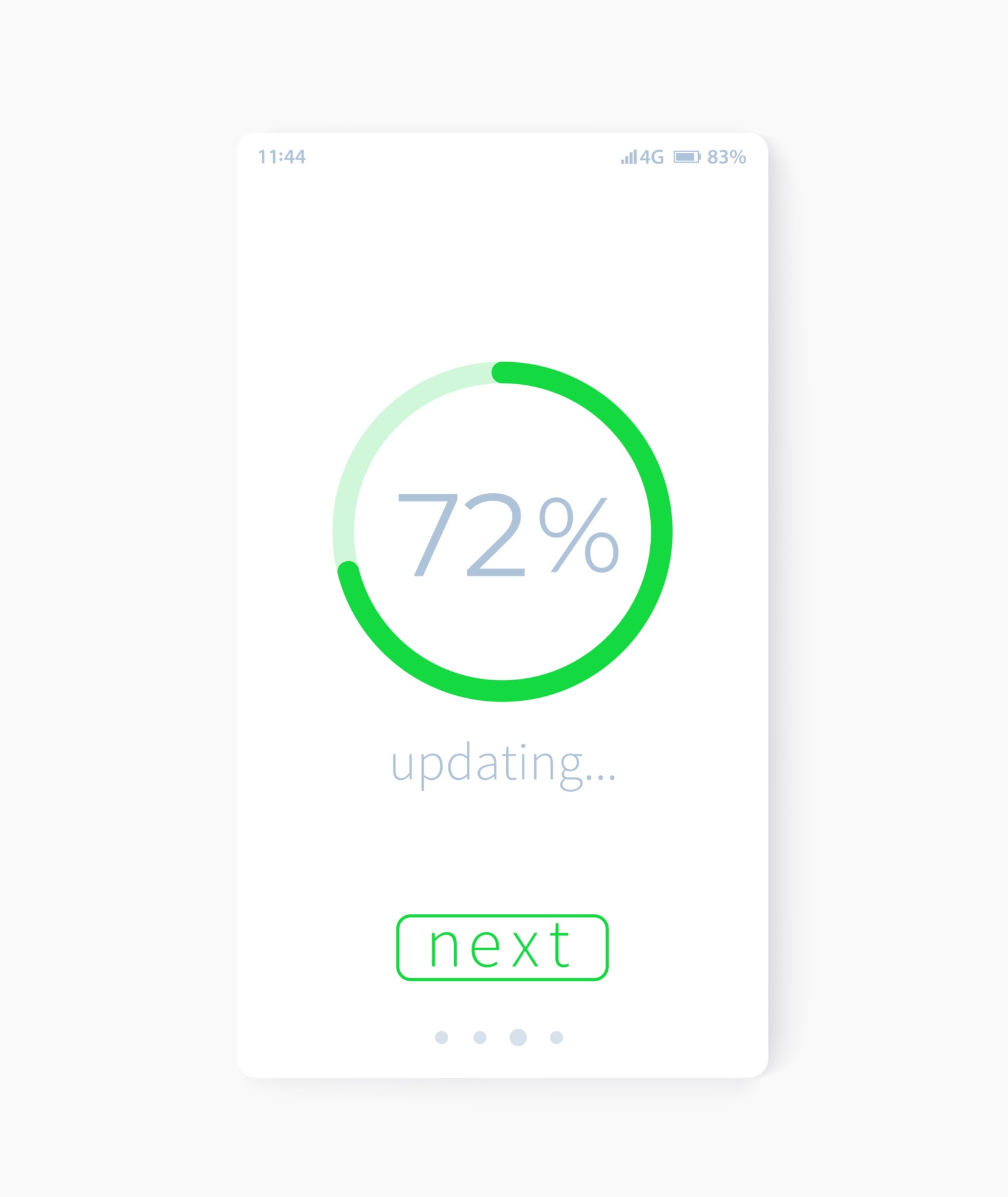 progress screen, update, mobile interface, vector ui 2775188 Vector Art