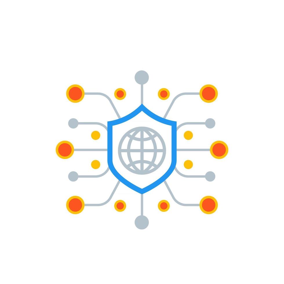 cyber attack, ddos vector icon