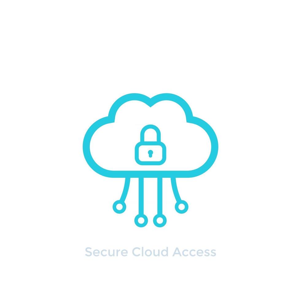 Secure cloud access, vector