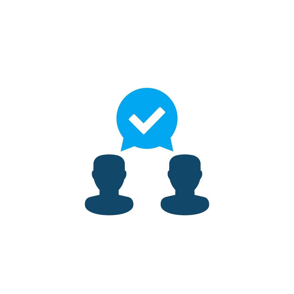 agreement, consent icon vector