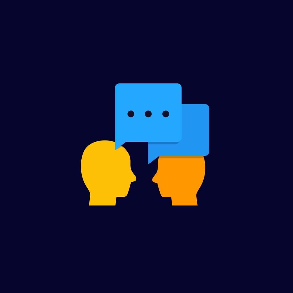 debate, dialogue vector icon