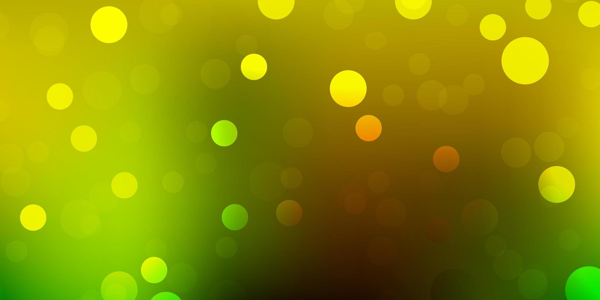 Dark green, yellow vector background with spots. 2775319 Vector Art at