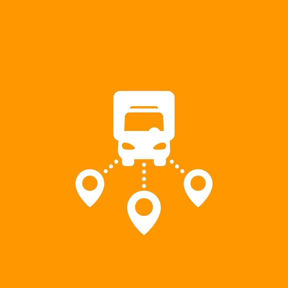 Logistics, delivery service icon vector