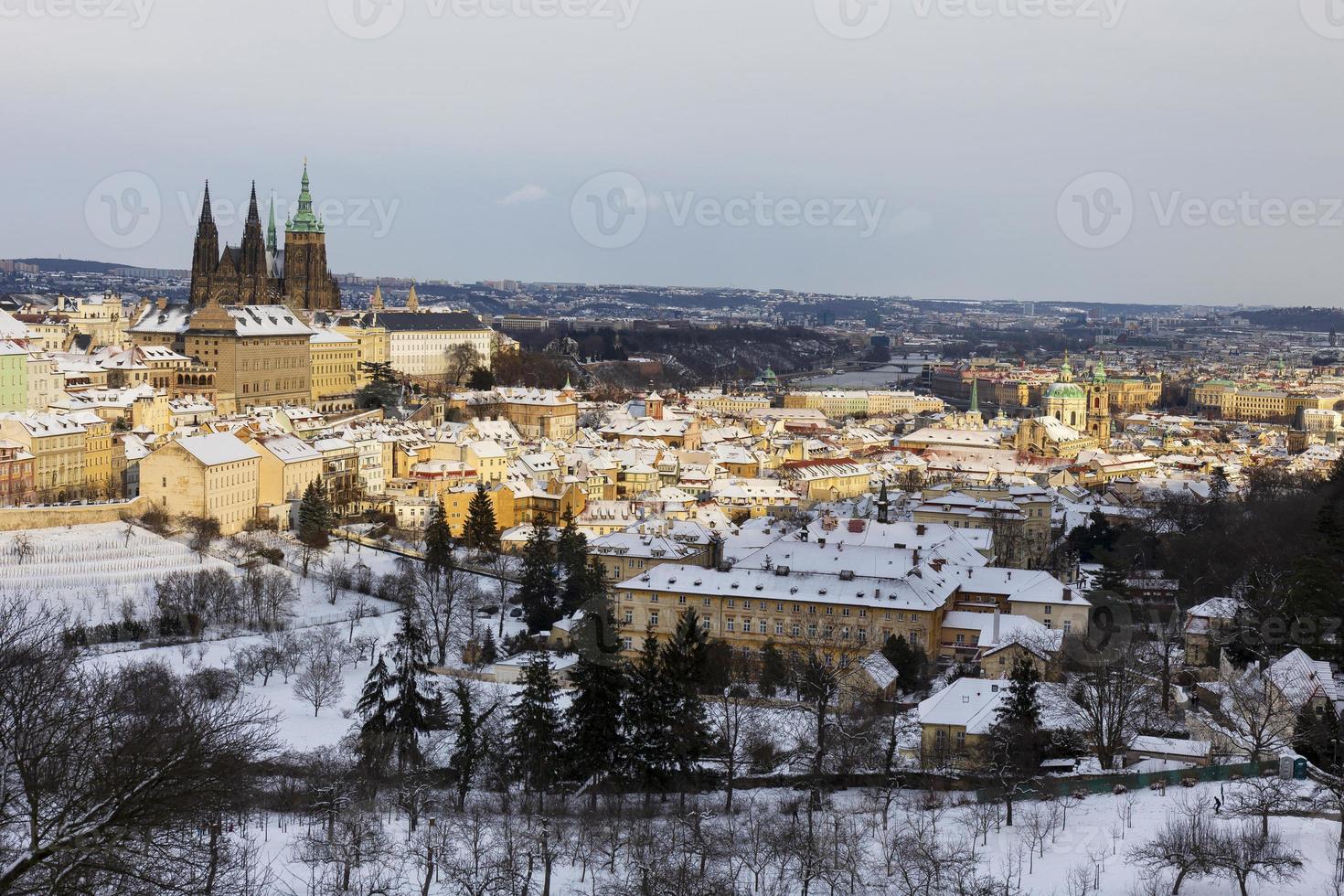 Prague City with gothic Castle, Czech Republic photo