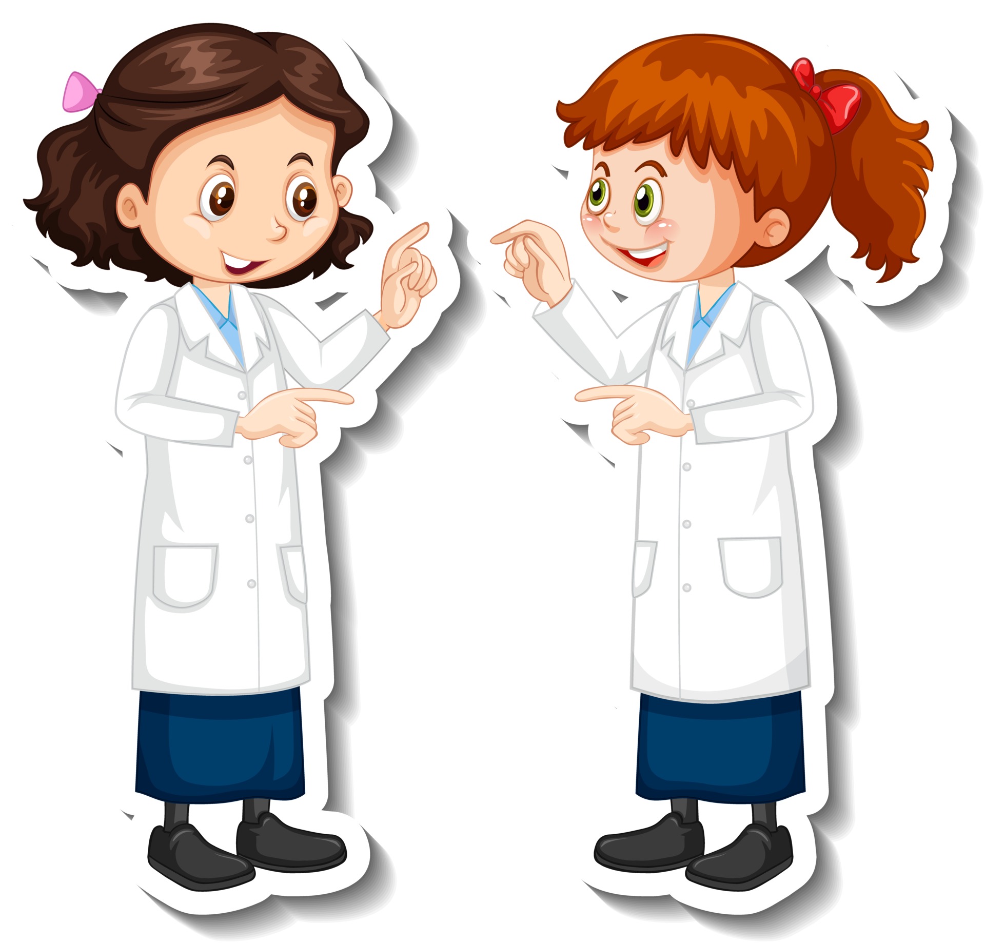 Scientist girls cartoon characters with science experiment object 2775936 Vector Art at Vecteezy Scientist girls cartoon characters with science experiment object 2775936 Vector Art at Vecteezy