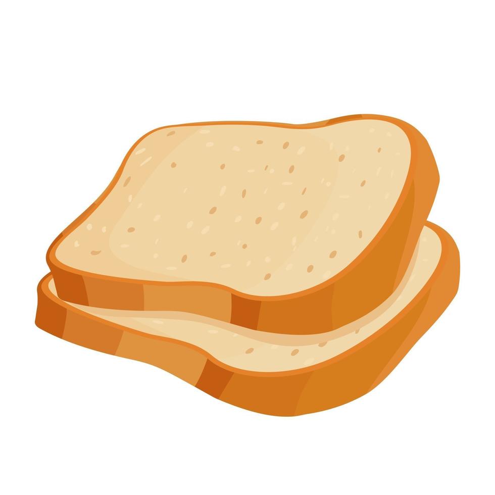 ilustración vectorial de dibujos animados objeto aislado harina deliciosa  comida panadería pan tostadas integrales 2776010 Vector en Vecteezy