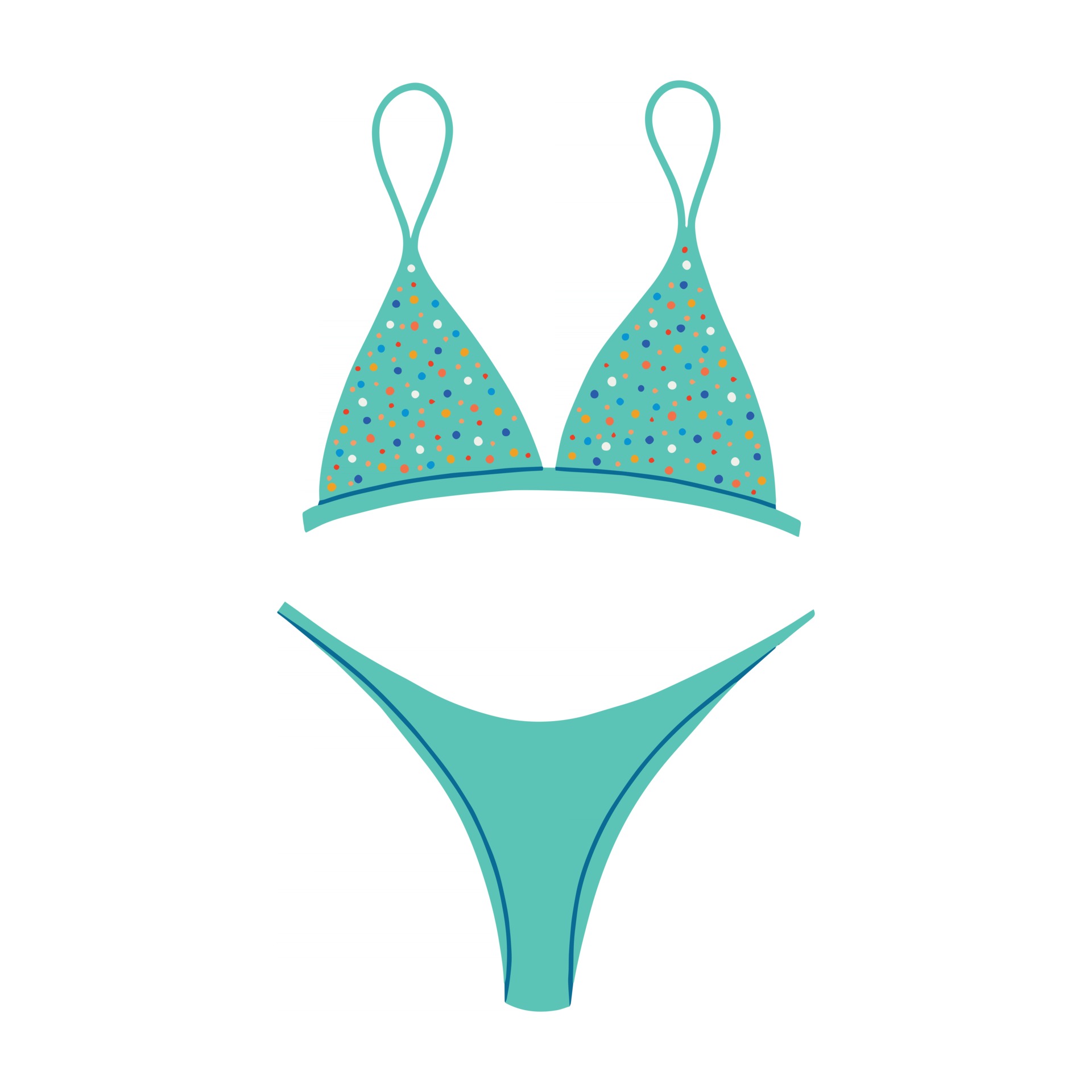 Swimsuit bikini.Vector Flat Cartoon Illustration. 2776338 Vector Art at