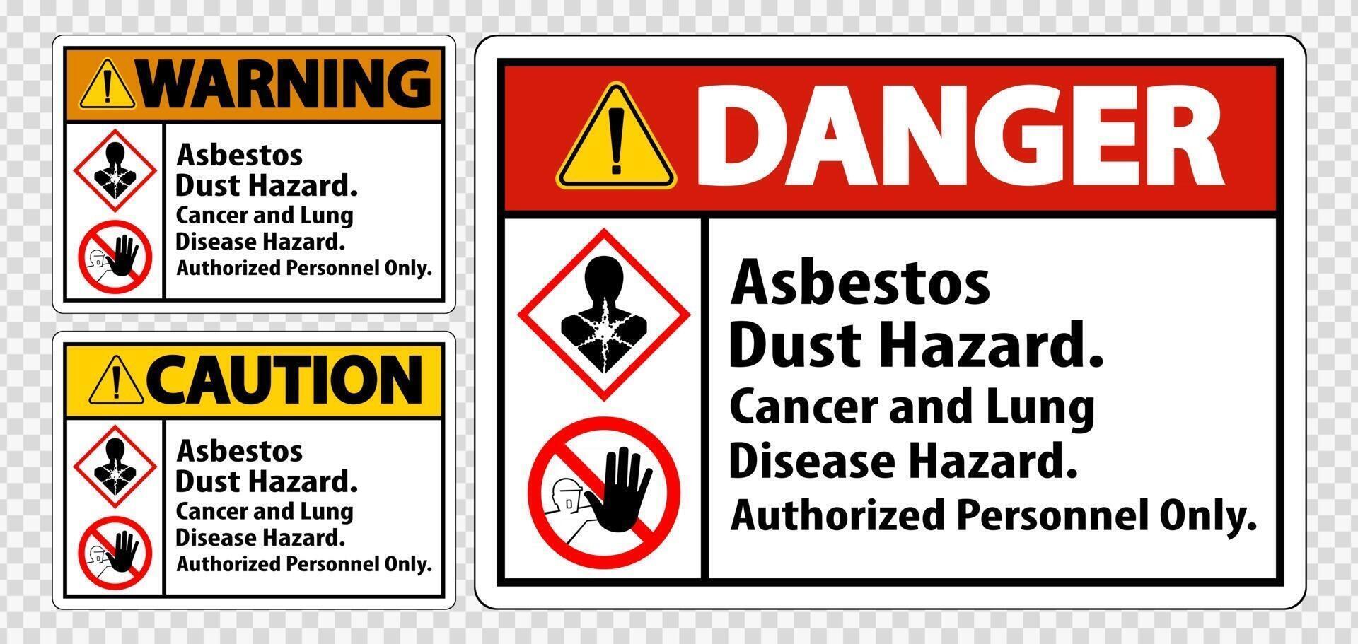 Label Disease Hazard, Authorized Personnel Only Isolate on transparent Background,Vector Illustration vector