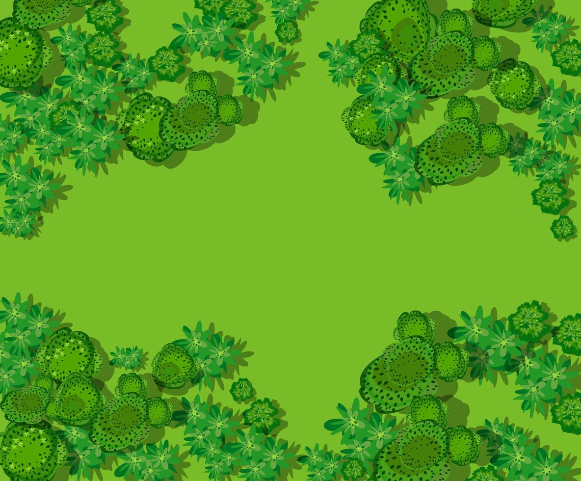 Top view of the countryside with forest vector