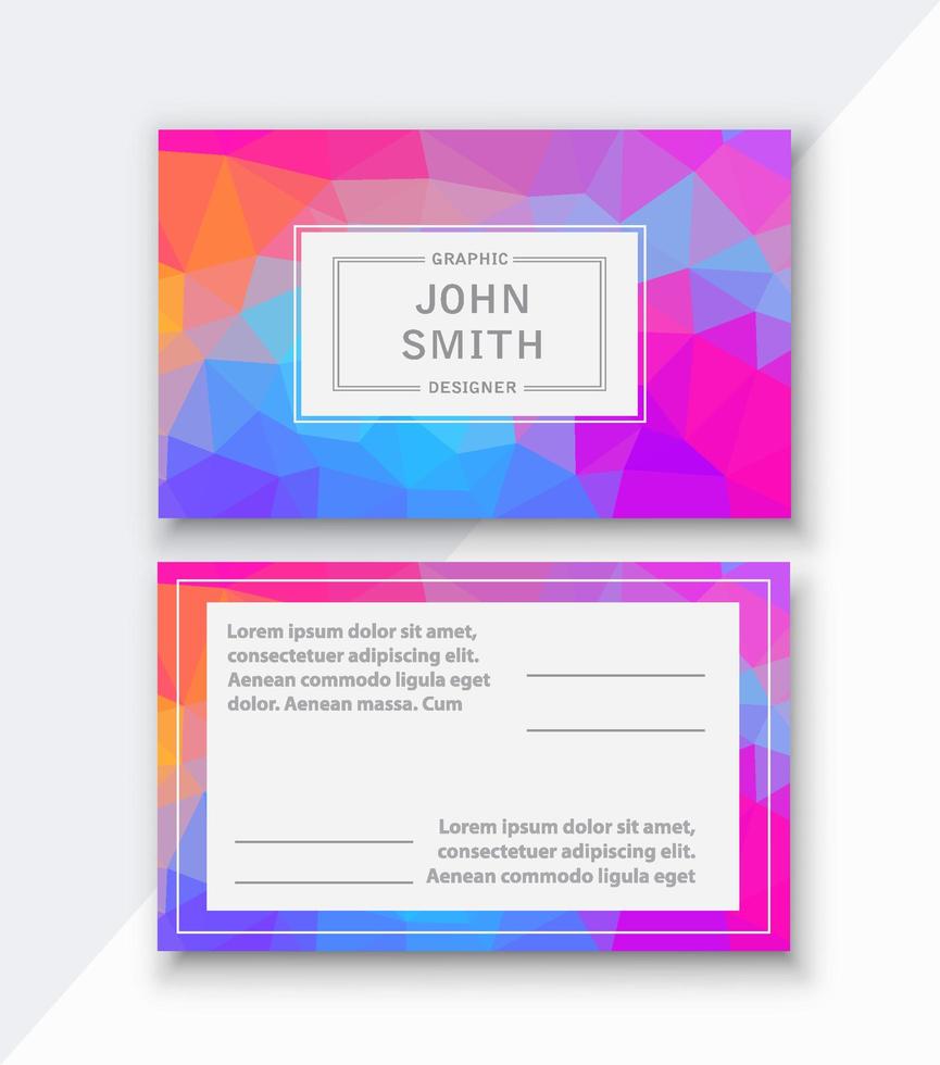 Flyer template business card for managing and corporate vector