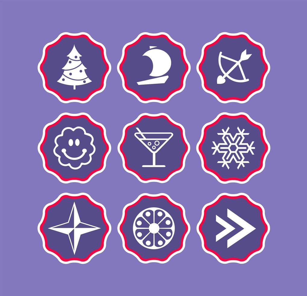 Phone stories social icons story of web vector
