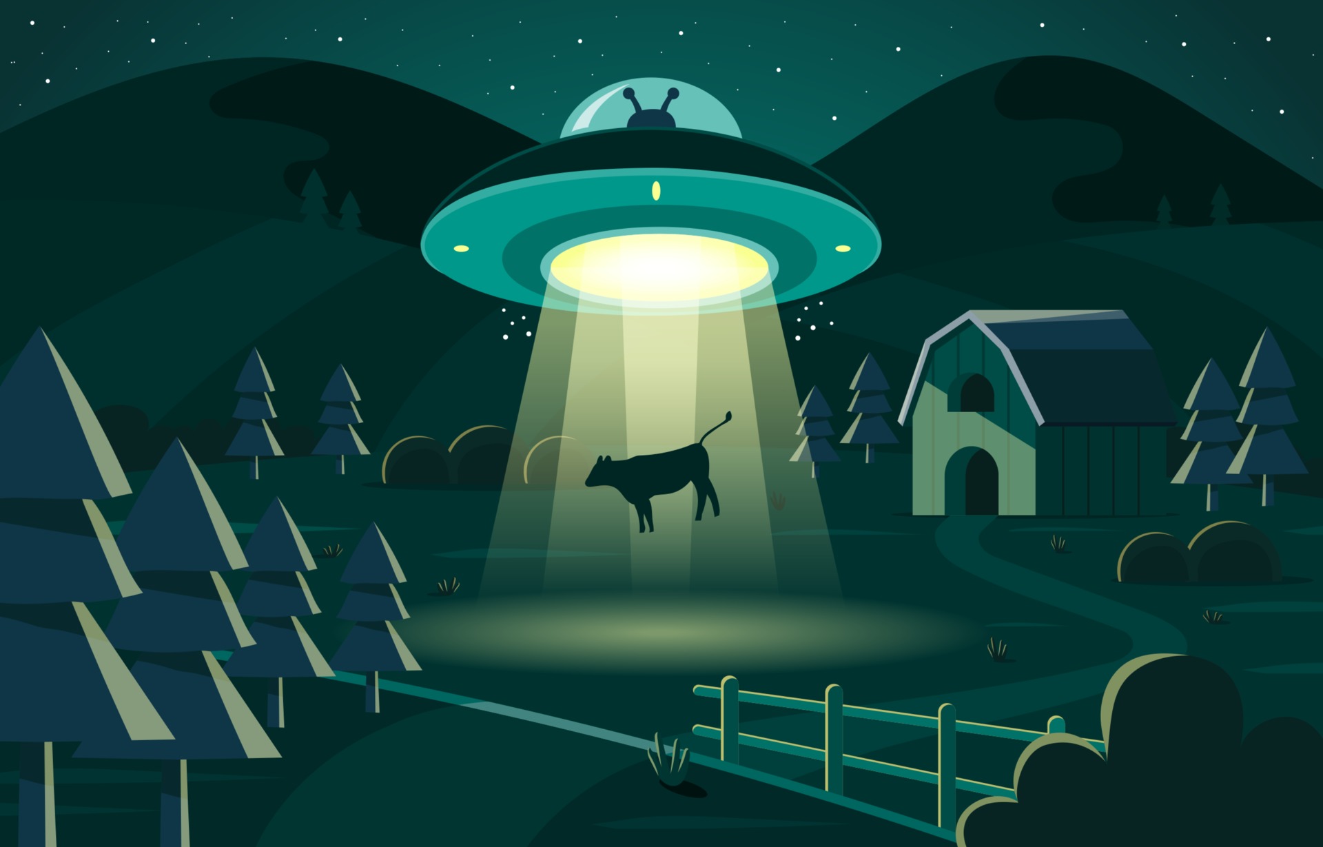 Ufo Cow Vector Art, Icons, and Graphics for Free Download