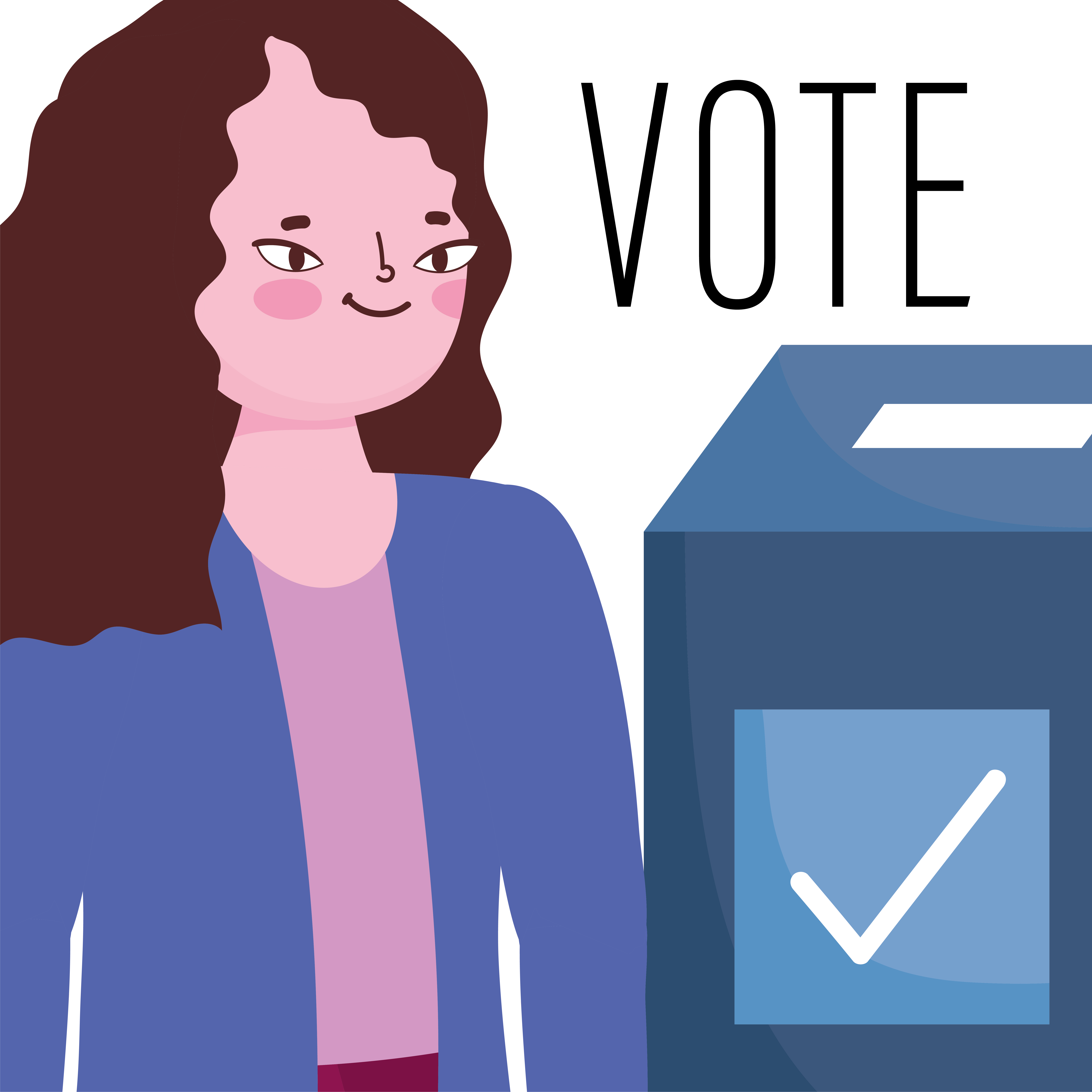 voting and election concept, cartoon woman with vote cardboard box 2777365 Vector Art at Vecteezy voting and election concept, cartoon woman with vote cardboard box 2777365 Vector Art at Vecteezy