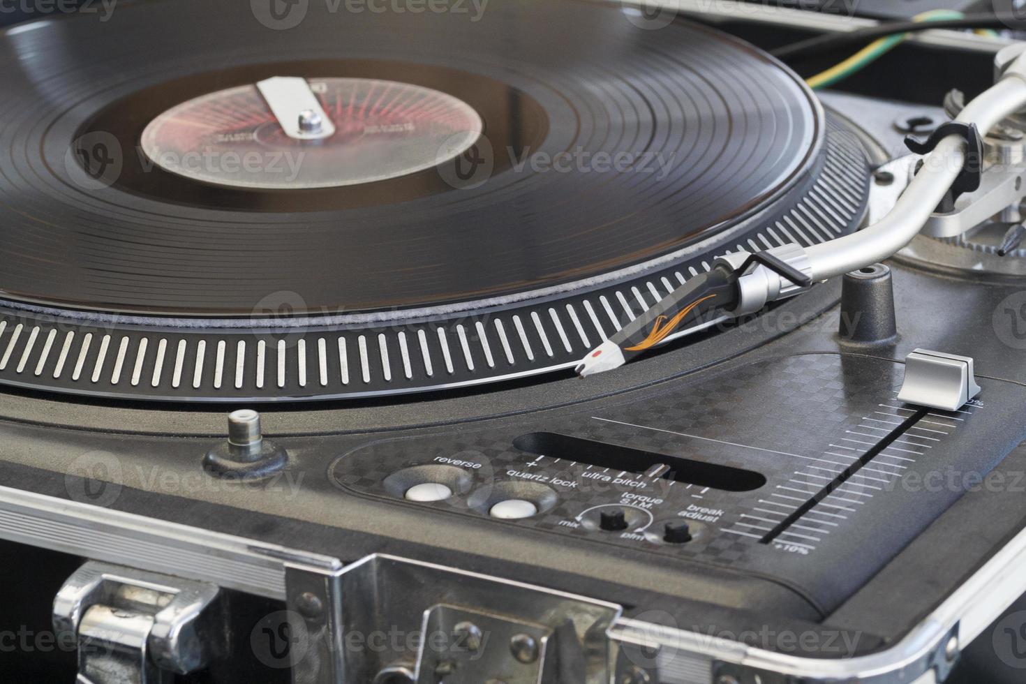 DJ Turntable close-up photo