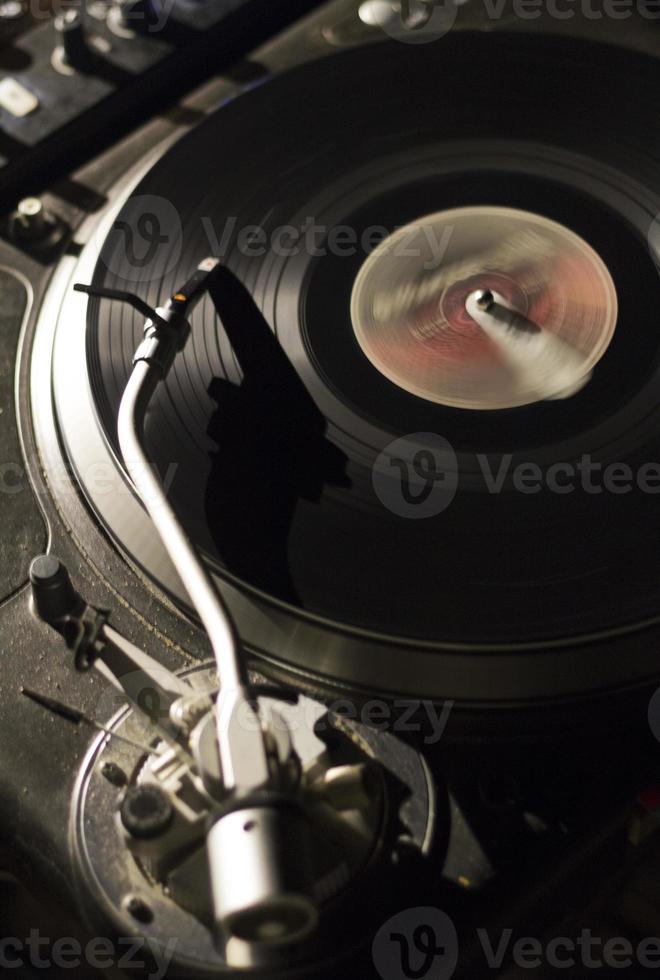 Record on the turntable, closeup 2778249 Stock Photo at Vecteezy
