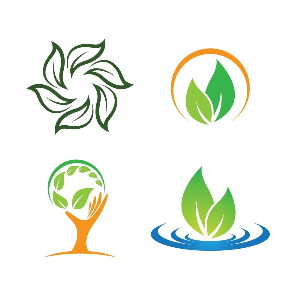 Ecology logo images illustration vector