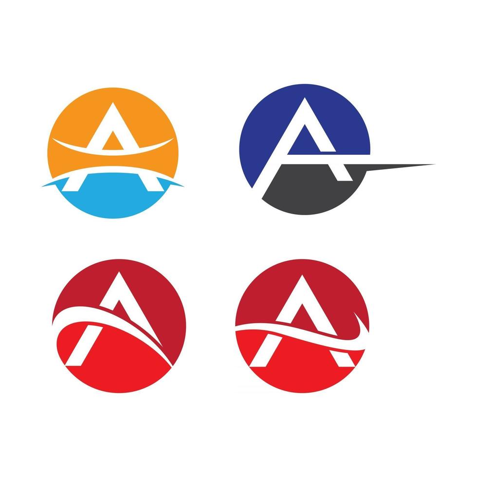 Letter a logo images vector