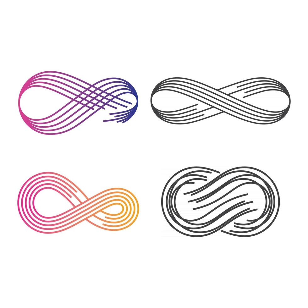 Infinity logo images vector