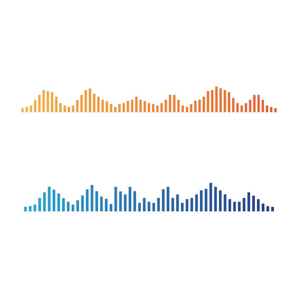 Sound wave images vector