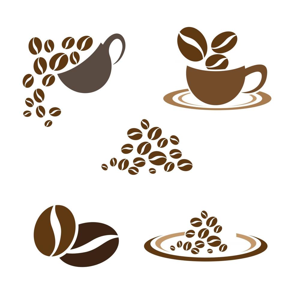 Coffee cup logo images vector