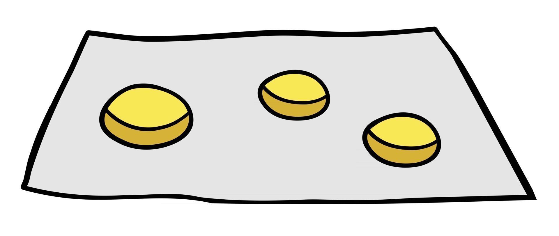 Cartoon Vector Illustration of Beggar and Coins