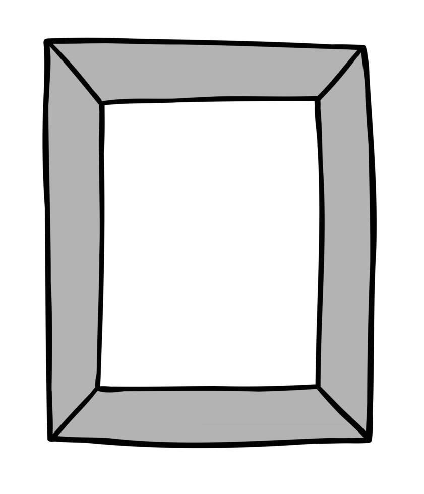 Cartoon Vector Illustration of Photo Frame