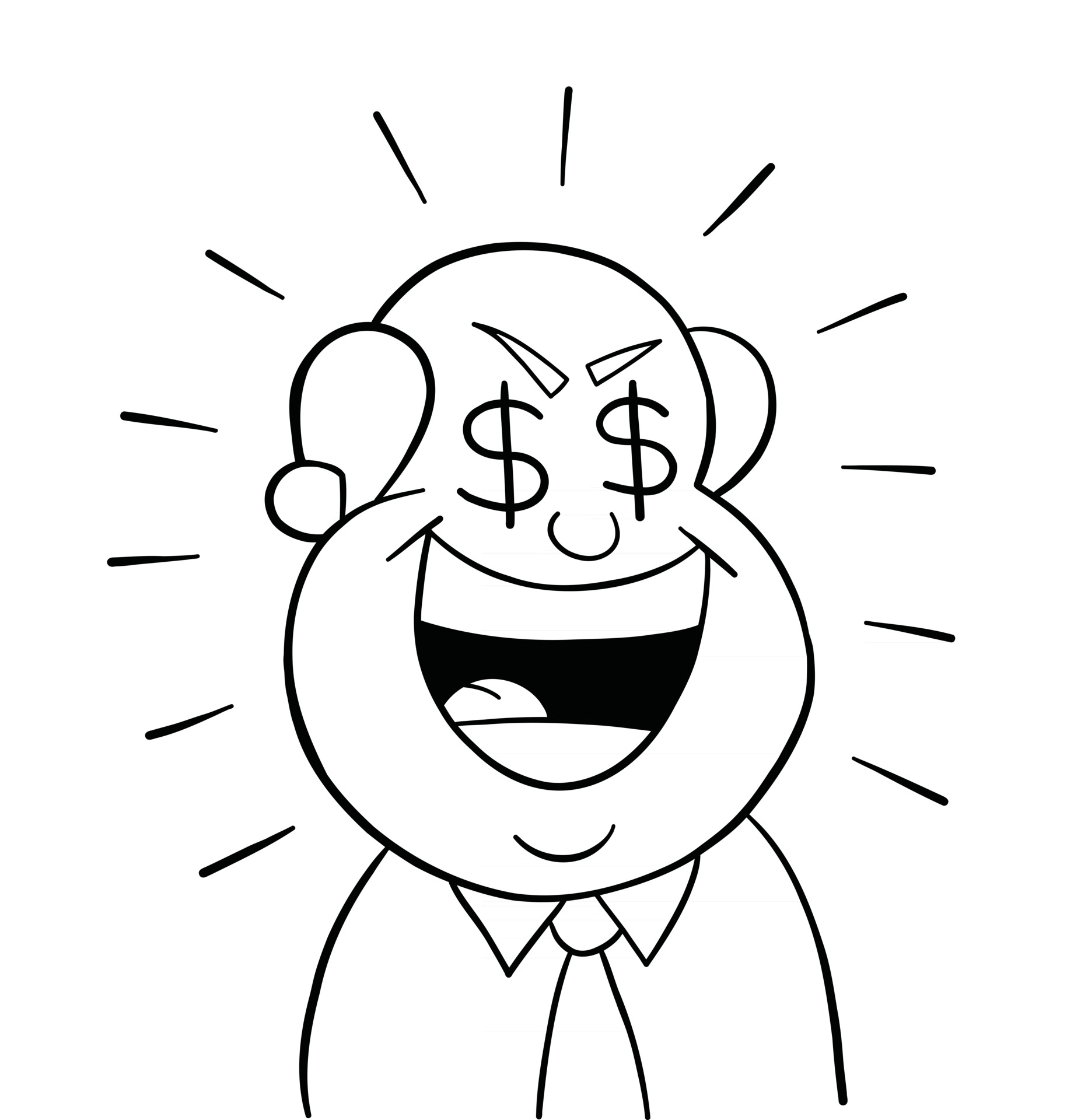 Greedy Man Clipart