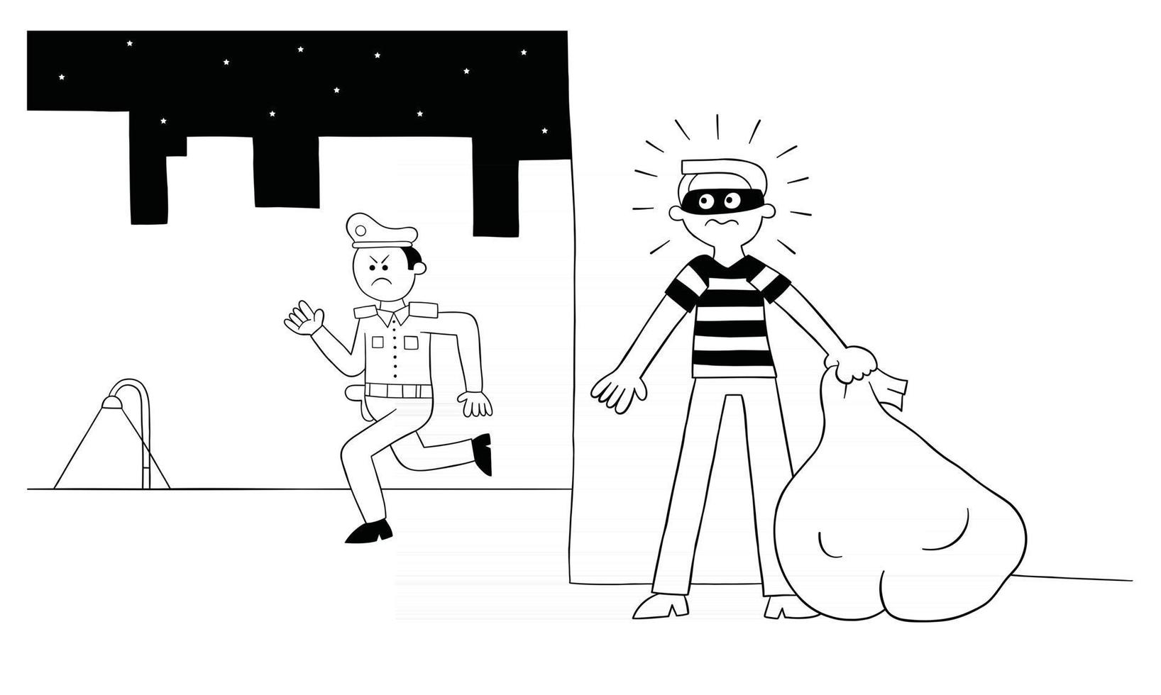 https://static.vecteezy.com/system/resources/previews/002/780/038/non_2x/cartoon-thief-man-is-hiding-behind-the-wall-the-police-are-looking-for-him-illustration-free-vector.jpg