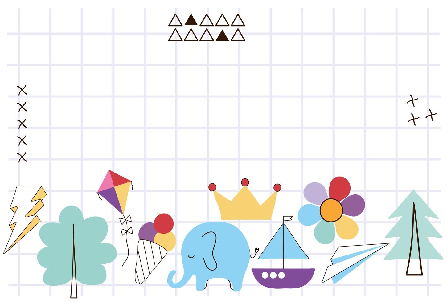 artículos geniales del doodle vector