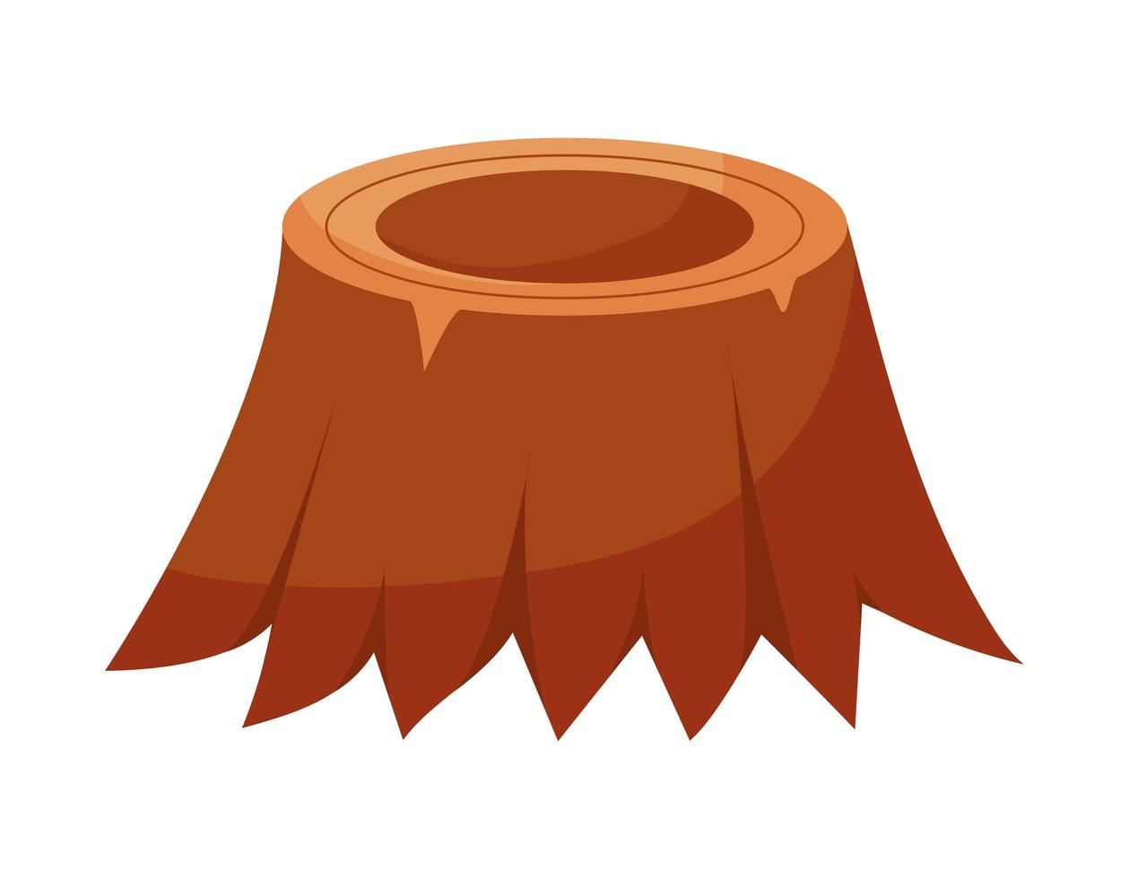 tree trunk wooden vector