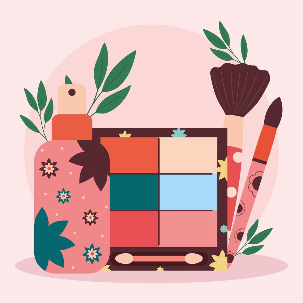 bundle of cosmetic vector