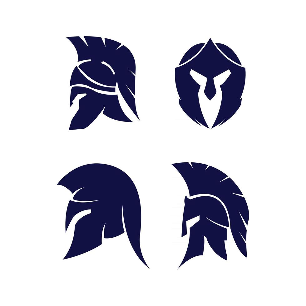 Warrior helmet vector