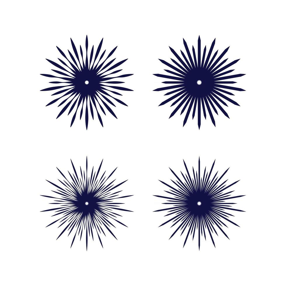 Sunburst vector set